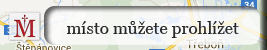 červený symbol na bílém štítku - zpracovaný projekt